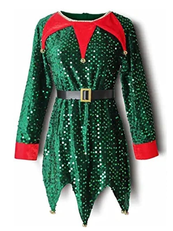 Flicka Pojke Jul Älg Maskerad Julfest Cosplay Kläder green 140cm