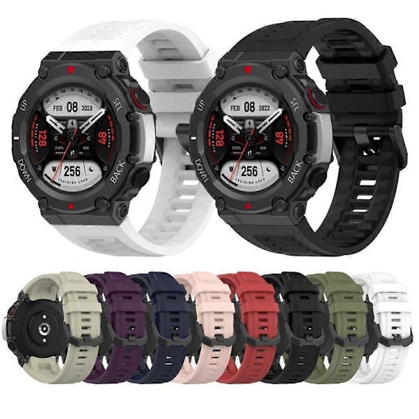 Silikoniranneke AMAZFIT T-Rex 2:lle, virallinen korvaava ranneke työkalulla Huami Amazfit T-Rex2:lle, virallinen Pink
