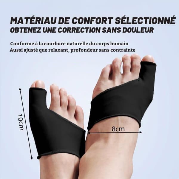 2 stk. Hallux Valgus-sokker, Hallux Valgus-korrigerer, tåortoser, Hallux Valgus-tåskiller, for hallux valgus