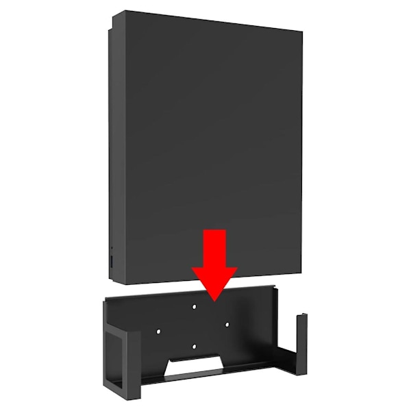 Veggfesteholder for XB One X Spillkonsoll Vertikal Metall Vegg Hylle