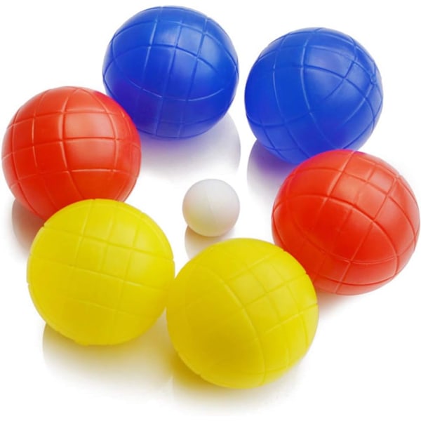 6-delad bocciaklotset Bärbar bocciaset babyboll leksak babysportleksaker bocciaspel spela boccia Strandbollar Plastbollar utomhus fånga bollen Studsande