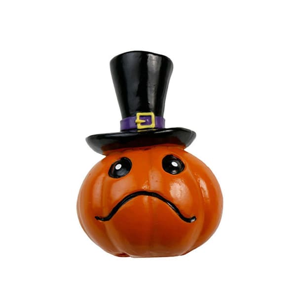 2025 Halloween Pumpa Dekoration Dekorativ Staty Harts Bordsdekoration Ornament Style B