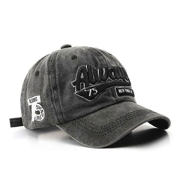 Baseballcaps Broderte klassiske baseballcaps black