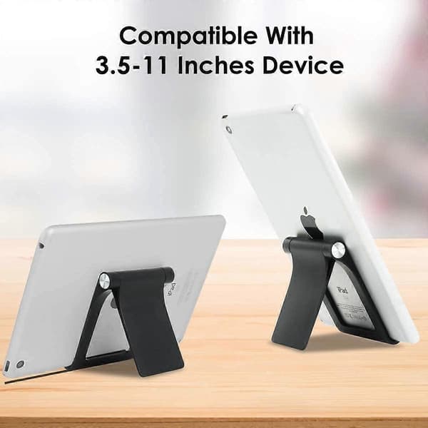 Telefonstativholder - Multi-vinkel justerbar telefonbordstativ tabletholder Black