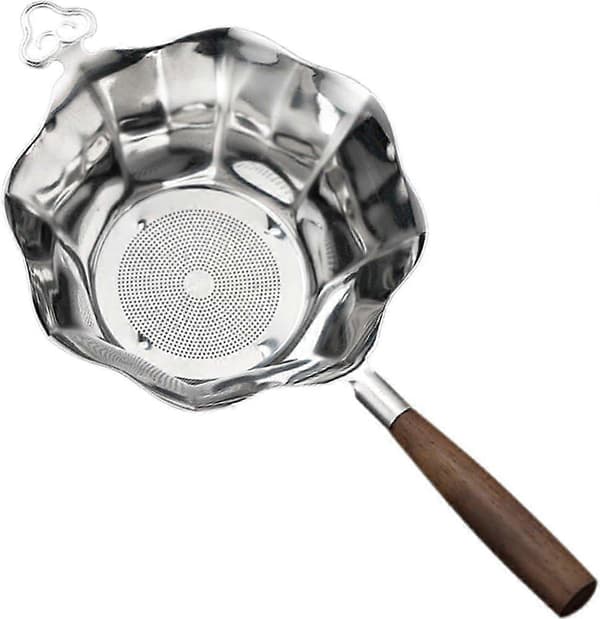 Tesi i rustfritt stål, finmasket sil, bærbar metall tefilter, løs te-infuser, kaffefilter for krydder