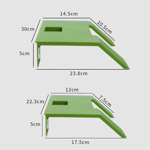 Sköldpadds Plattform med Halkfri Yta, Enkel Installation, Plast, Sköldpaddsterrass, Ramp, Flytande Ö, Bred Solplats med Sugkopp för Akvarium Clear L