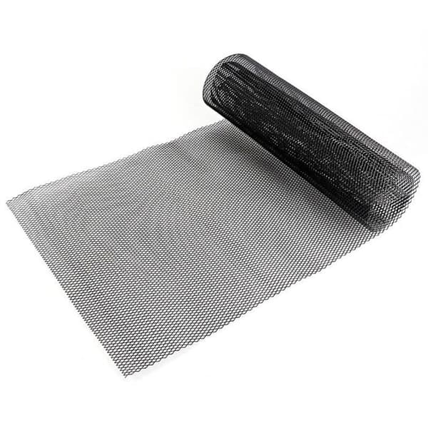 Universelt bikageformet frontgitter til bil, diamant-kølergitter i aluminiumslegering 100 x 33 cm