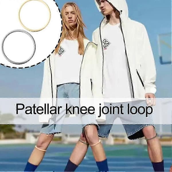 Fint Patellaband Basketboll Knäskydd Elastiskt Fixerat Skydd Skin color