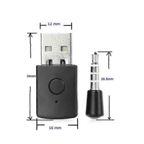 PS5 Bluetooth-adapter PS4 USB 5.0-adapter PS4 spillkonsolladapter Kompatibel PC Beyamis