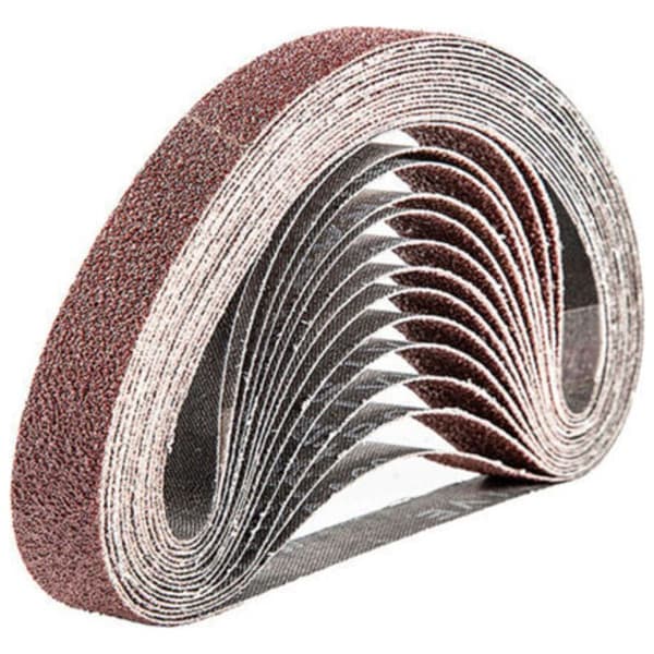 Slibebånd 20 x 520 mm, 15 STK 60 korn slibebåndsæt