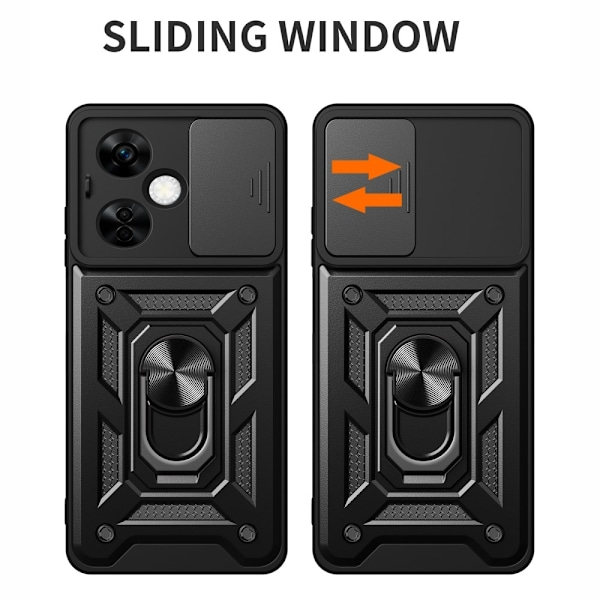 OnePlus Nord CE 3 Lite 5G Skal CamShield Ring Svart