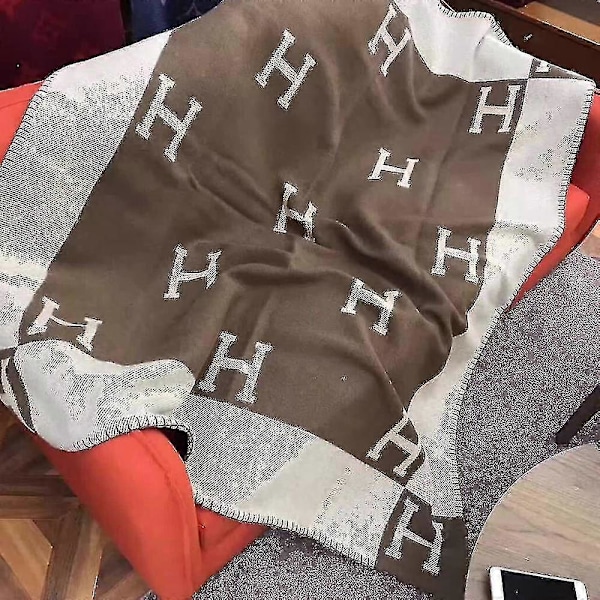 Tyynypeitot Keinotekoinen Villa Kashmir Lämmin Heitto Sohvan Peitto Coffee