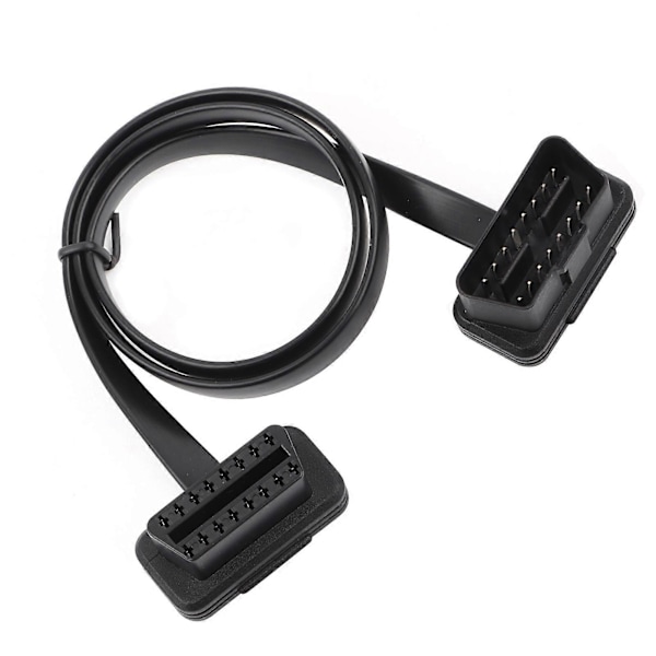 Bil Auto 16-polig Han till Hona OBD2 Förlängningskabel Diagnostisk Adapter 60cm/24 tum Längd