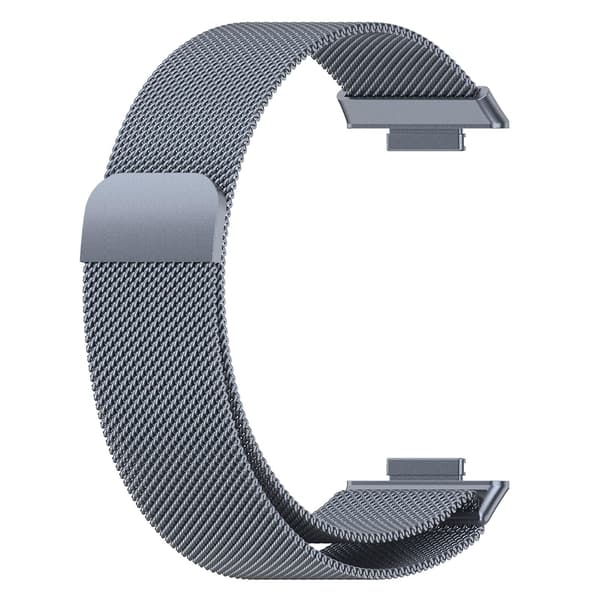 For Huawei Watch Fit 2 rustfritt stål klokkereim Space Grey