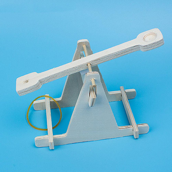 Farfi Børns Videnskabelige Eksperiment DIY Trebuchet Legetøjsmodel Træ Katapult Sæt