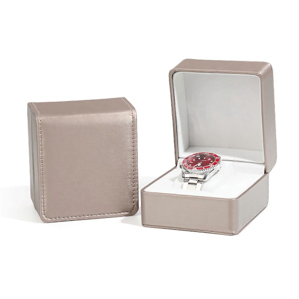 Premium PU -kellojen säilytyslaatikko Yksi kellolaatikko Valenttiinipäiväksi Miehille Naisille Unisex Gold