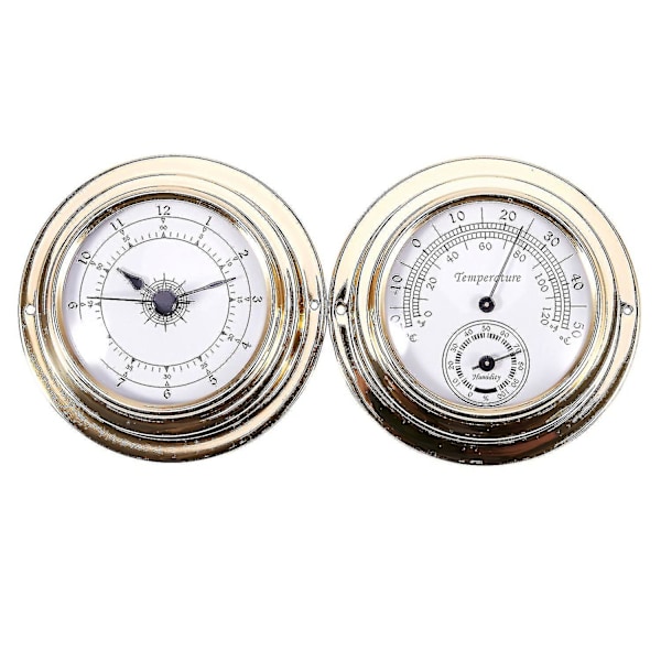 Termometer Hygrometer Barometer Klockor 2 Hela Set Meter