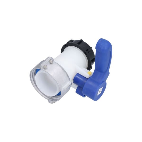Universal IBC-adapter, 1000L-adapter til IBC-stopventil, universal IBC-drænventil, sommerfugleventiladapter, til regnvandstank, IBC-tank (DN50)