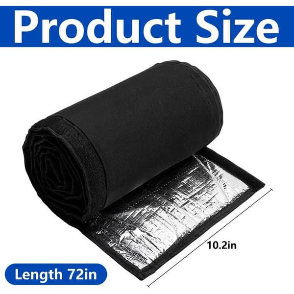 3-lagers isolerande skydd för kopparrör till luftkonditionering, 183×26 cm, 600D Oxford, flexibelt skyddshölje för split- och centrala luftkonditioneringssystem