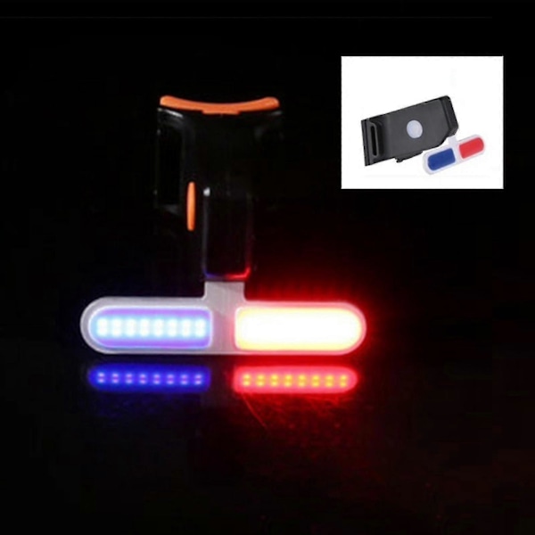 LED Cykellygte, Lygte, Til Cykel, MTB, Cykling - Bone Warning