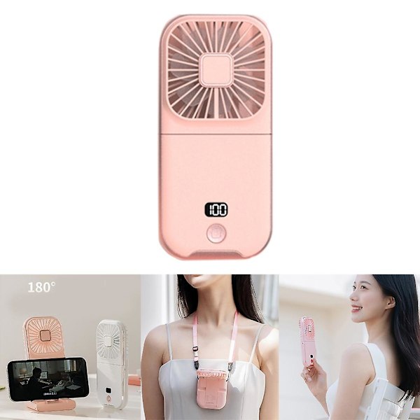 Bærbar Genopladelig Mini Ventilator Håndholdte Vifter Foldbare Vifter Bærbar Håndholdt Ventilator White
