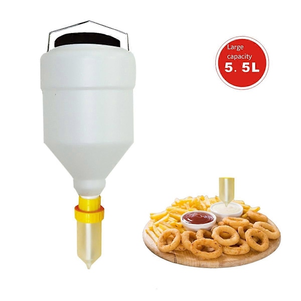 5,5L Såsflaska Sås Squeeze Flaska Hängande Såsdispenser Squeeze Flaska Hängande Såsdispenser Stor Diameter