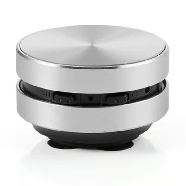 Bärbar benledningshögtalare med stereoljud och Bluetooth (Silver)