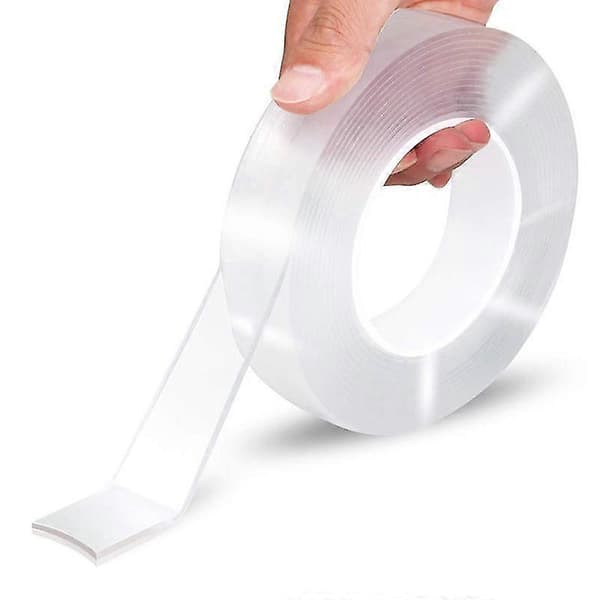 3 meter dubbelhäftande, nano tejp återanvändbar transparent
