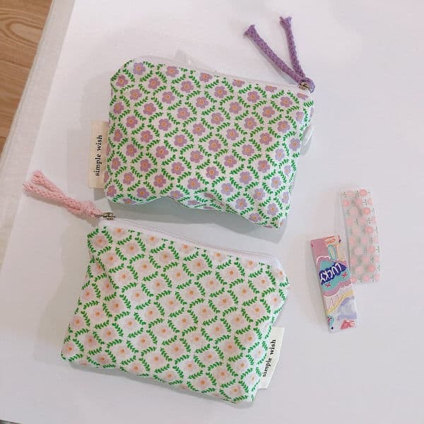 Lille blomster makeuptaske kosmetiktaske 1 - spot salg