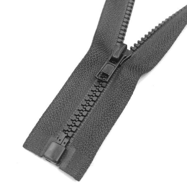 Glidelås 75 cm Split - Svart - DIY Svart