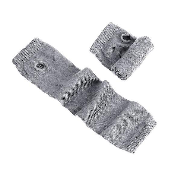 Fingerlösa Handskar Stilren Längd 31cm Vinter Armvärmare Vinteraccessoarer light gray