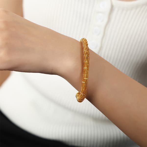 INS-stil kvinders 18K forgyldte armbånd i rustfrit stål. 164