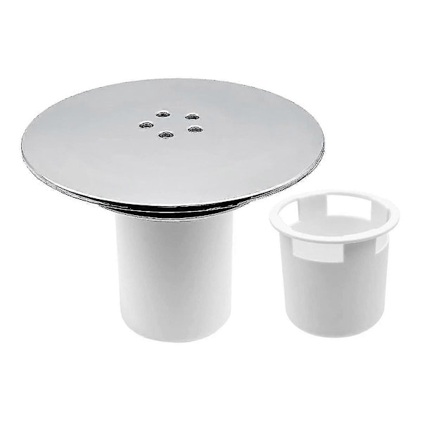 Brusebundsrist, Brusepropdæksel 90 mm/115 mm Prop Afløbsudskiftning Hul Forkromet Fini