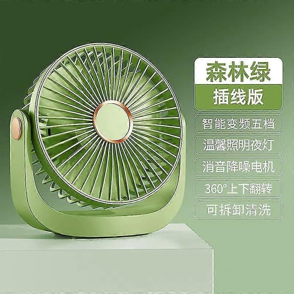 Sommer Mini Desktop Lille Ventilator Kontor Studerende Desktop Udendørs Bærbar Stille Lille Ventilator blue