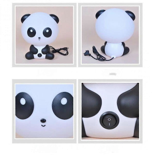 Natlampe til børn, Panda gaver, Søde LED lamper til teenagepigeværelse, Silikone dyre natlampe til baby, lille dreng, Kawaii værelsesindretning