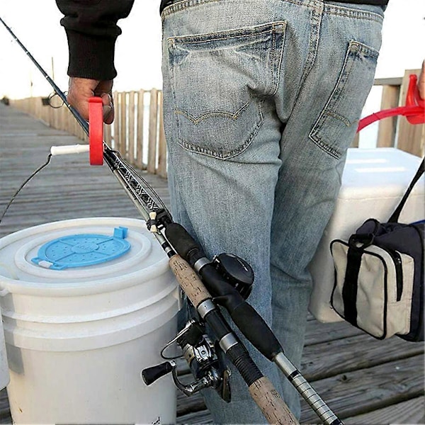 1/2 kpl Kauppakassien Kantokahva, Raskaan Tavaroiden Vaivaton Nostotyökalu, Kestää Jopa 40 kg Red 2pcs