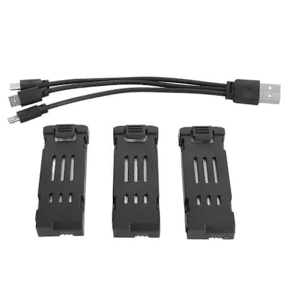 RC Drönare Litiumbatteri 3.7v 1800mah Fjärrkontroll UAV Batteri För E58 E68 Jy109 998pro Quadcopter 3st [hy]