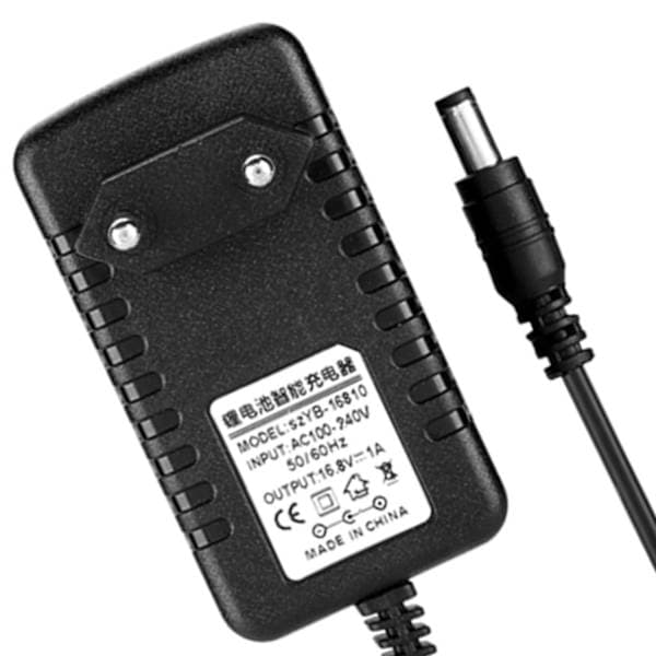 Varmebestandig 16.8V/1A Li-ion Lader Adapter 100-240V Input Litium Lader Adapter EU Plugg-YM