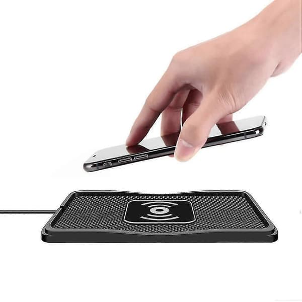 Trådløs billader ladepute trådløs lader 15W rask trådløs lader telefonladerpute for Android-telefon telefonlader USB