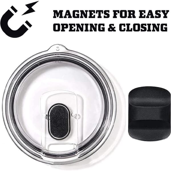30oz magnetisk skyvelokk, sprutsikker og lekkasjesikker, egnet for YETI-kopper. 1