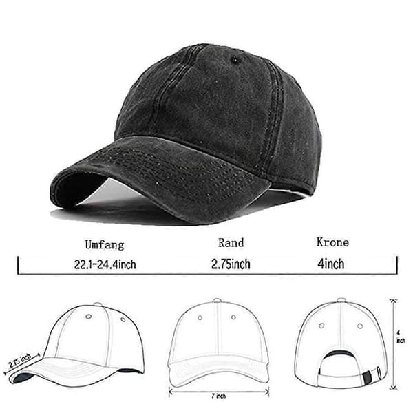 Unisex Baseball Cap, Udendørs Baseball Cap, Justerbar Hat til Voksne, Sport, Cool Mode Baseball Cap til Mænd og Kvinder