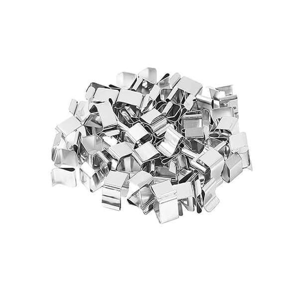 Kraftige metallkroker for julelys (50-pakning)