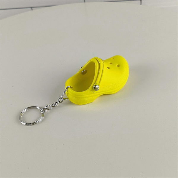 Mini Crocs Sandalkæde Charm Nøglering Nøgleholder Nyhed Nøglering Gave Rose red