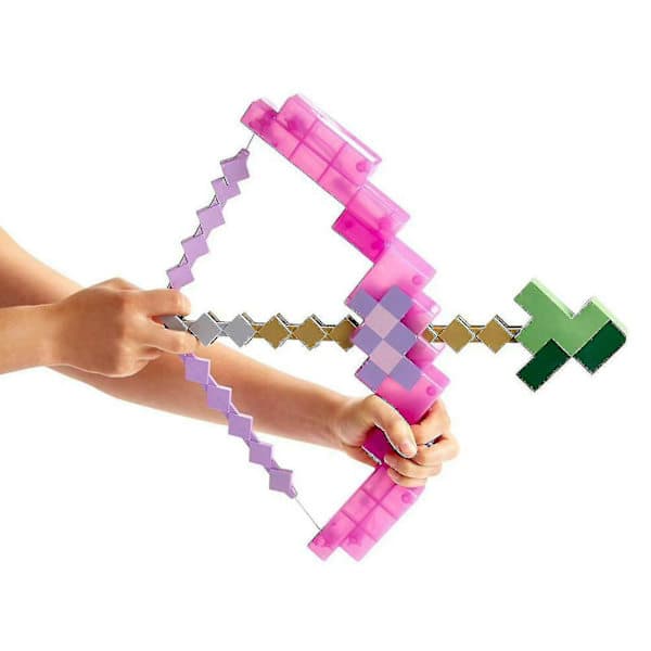 Minecraft Fortryllet Bue og Pil Leke Gave til Barn Gutter Jenter Skyte U Lilla