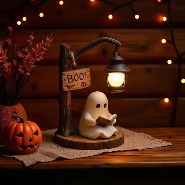 3D LED-natlamper til Halloween, dekorative Halloween-lys, velegnet til karnevaler, temafester, Halloween.