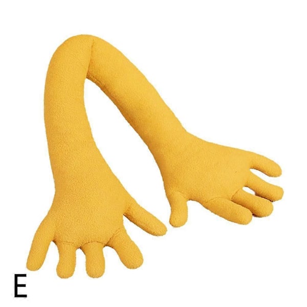 Lange Kroppsputer Klempute For Voksen Myk Søt Plysj Palm Yellow