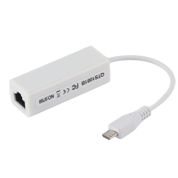 Netværkskortadapter Micro USB til RJ45 Ethernet-port til Raspberry Pi Zero 1.3/W bundkort