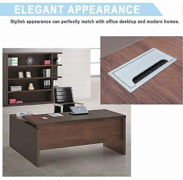 Svart Set med 2 Kabelgenomföringar - Aluminium - 160 X 80 Mm