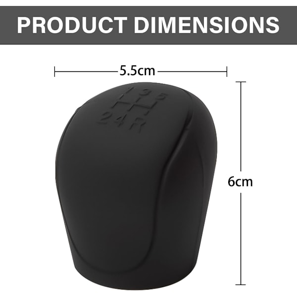 Växelspaksknoppsskydd, Silikon Växelspaksknoppsskydd, Halkskydd Växelspaksknoppsskydd, Silikon Handbromsspakskydd Black