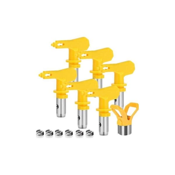 6-delars Airless Munstyckssats, Airless Sprutpistolmunstycke för Högtrycksfärgspruta (Typ 515, 517, 519, 521, 523, 525)